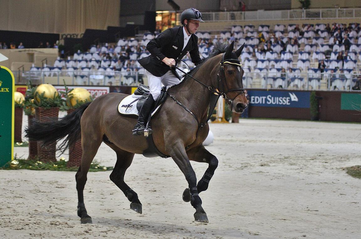 Marcus Ehning et Noltes Küchengirl au CHI de Genève 2013 - CC BY-SA 3.0 - Clément Bucco-Lechat 
