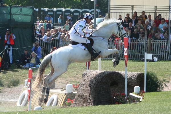Hinrich Romeike sur Holsteiner Marius en 2007 ; le couple a remporté la médaille d'or en concours complet aux Jeux olympiques de Pékin en 2008. - CC BY 2.0 - Thowra_uk