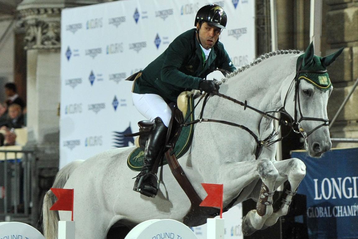Holsteiner  Masters de Vienne le 21 septembre 2013 Longines Global Champions Tour Kamal Bahamdan (KSA) au 30 Cézanne - CC BY-SA 3.0 at - Ailura 