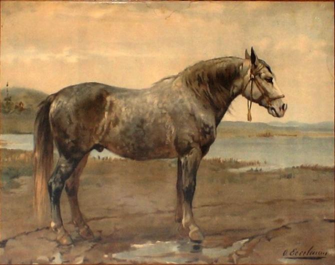 Peinture d'un trait russe par Otto Eerelman en 1898 - Domaine public - Otto Eerelman