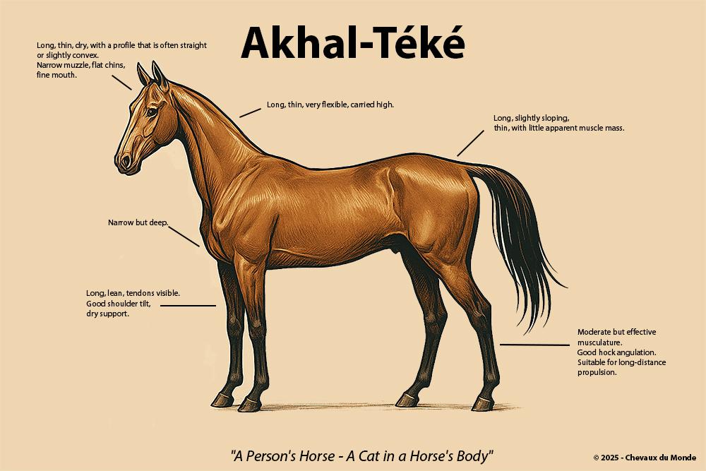 Akhal-Teke - Morphology - Standard of the breed
