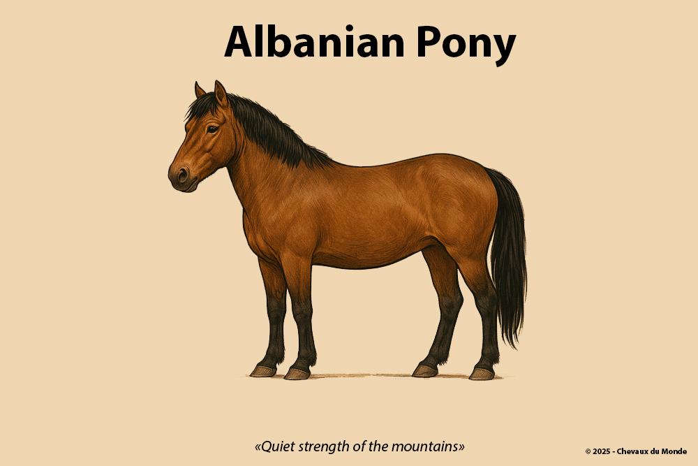 Illustration Standard of Breed Pony Albanais
