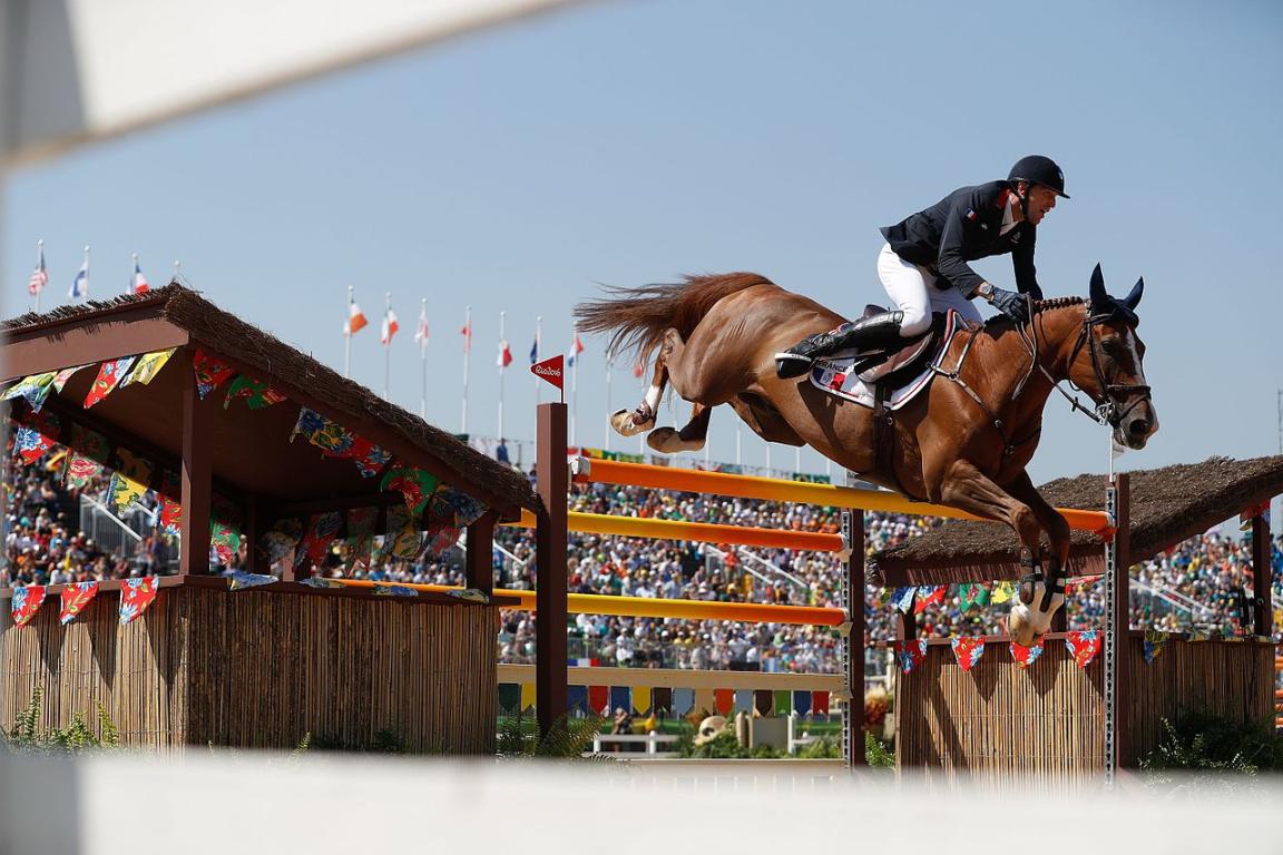  Rêveur de Hurtebise ridden by French rider Kevin Staut at the 2016 Summer Olympics in Rio de Janeiro. - CC BY 3.0 br - Fernando Frazão/Agência Brasil